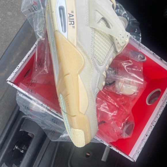 Nike x Jordan 4 Retro Off-White Sail - Picture 9 of 9